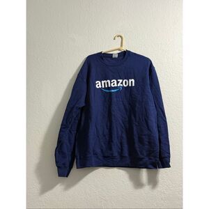 Amazon Logo Design Shirt Sweatshirt blue employee XL